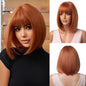 OUFEI Ginger Short Bob Wig With Bangs