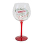 "It's the most wonderful time of the year" Christmas Gin Glass Gift in Box