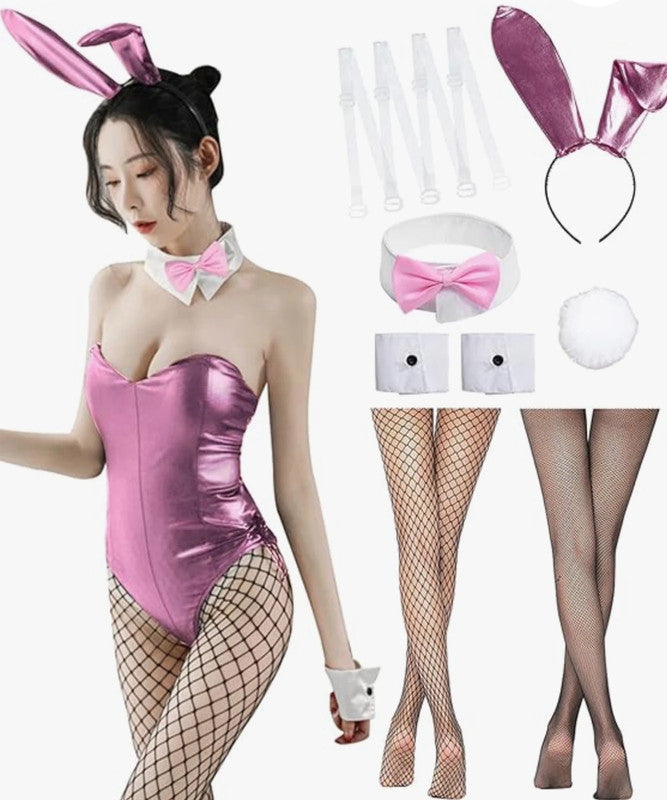 Hot pink Bunny cosplays costume size