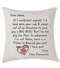 Dear Nana message cushion