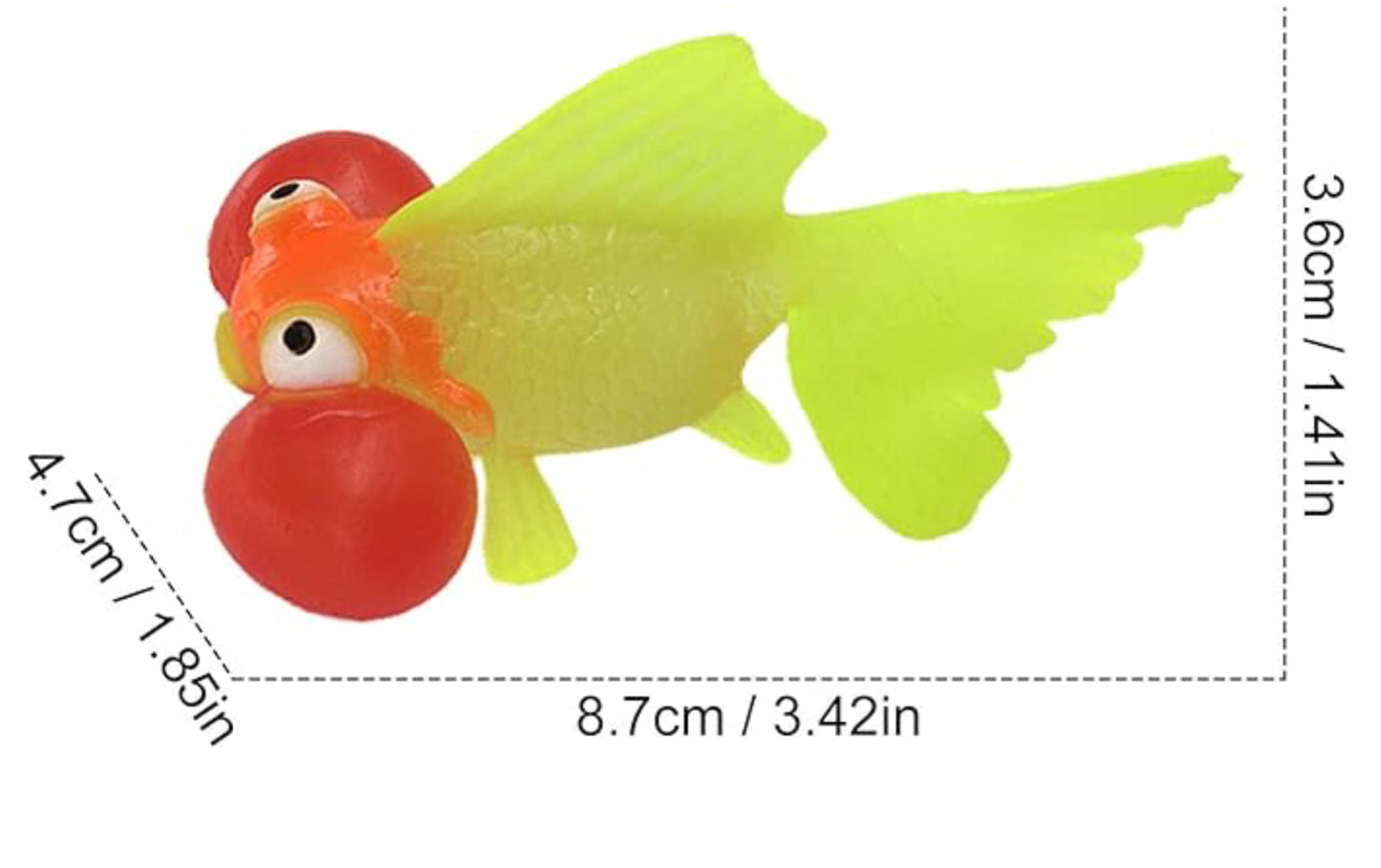 Silicone Floating Fish Goldfish Decoration