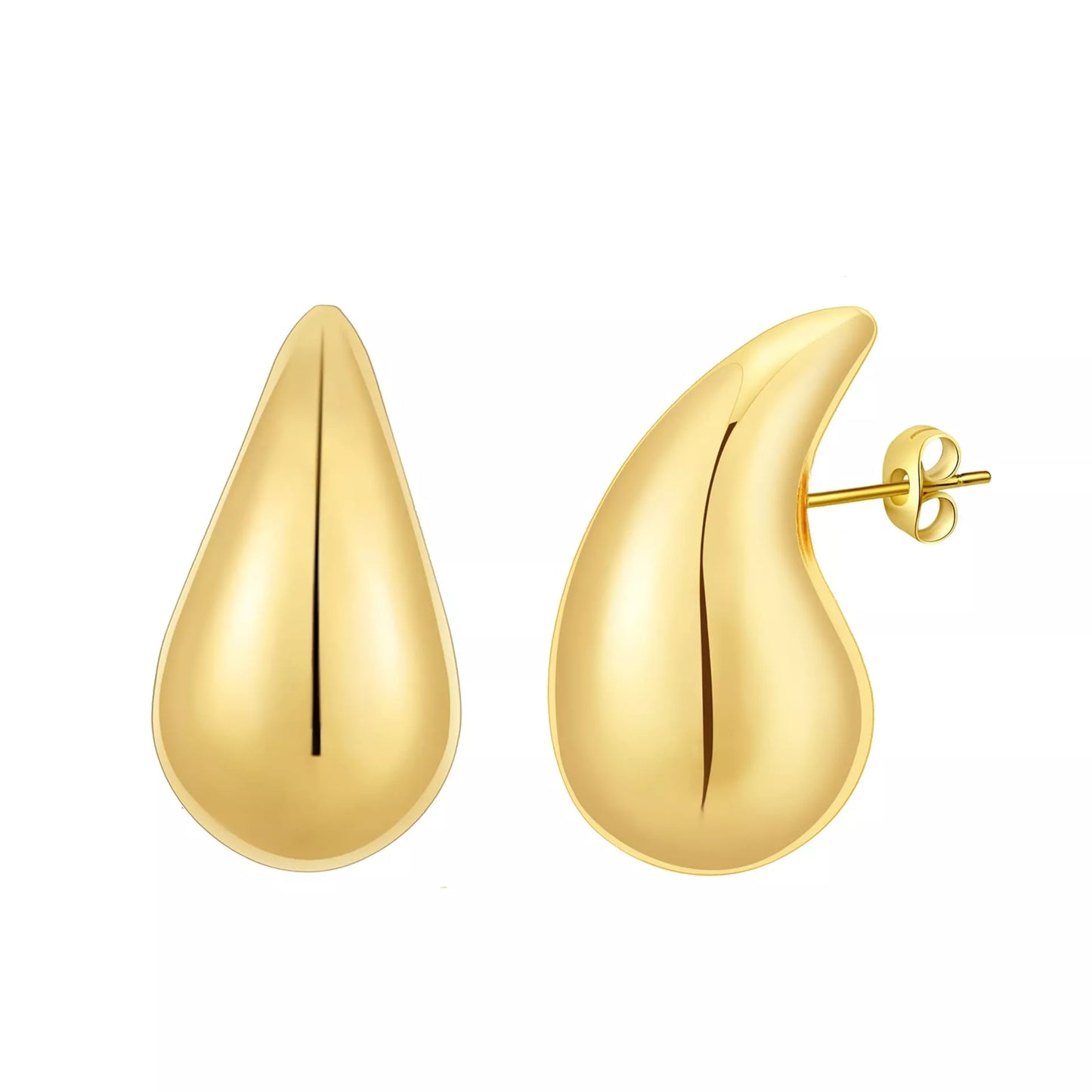 Rajputana Earrings Chunky Gold drop Earrings