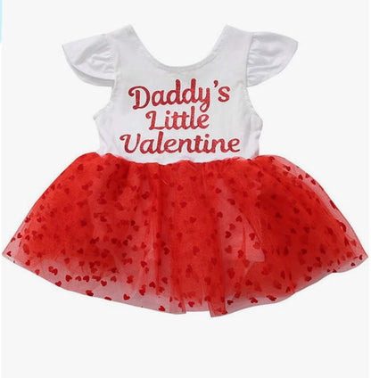 Daddy’s little Valentine baby tutu