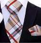 Quintessential Plaid Necktie and pocket square