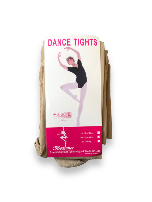 1 x Bezioner Girls Dance Tights - Natural