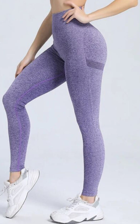 New Gym Seamless Leggings High Waist Elastic Yoga Pants Push Up Booty