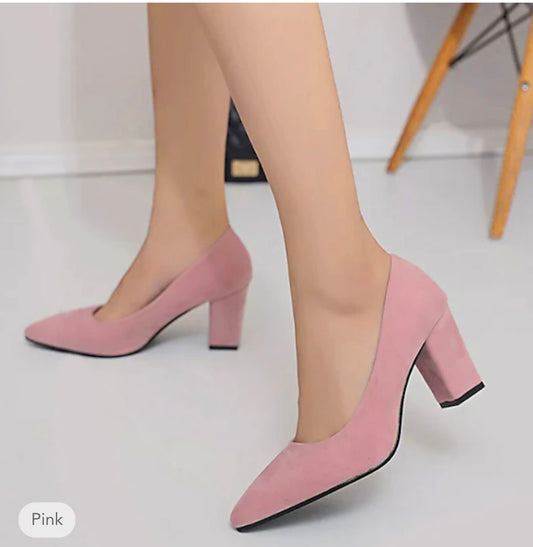 Women's Heels Pumps Suede Shoes