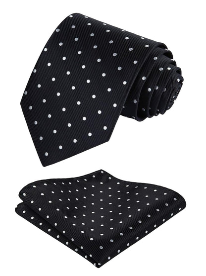 Formal Business Necktie & Pocket Square Set