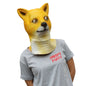 CreepyParty Yellow Shiba Inu Dog Realistic Latex Mask