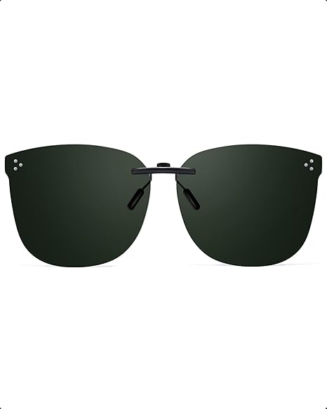 LVIOE Clip on Sunglasses Over Prescription Glasses for Men/Women