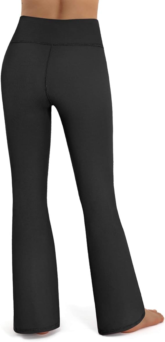 Ladies Bootcut Yoga Pants Women Sports Trousers with Side and Back Pockets