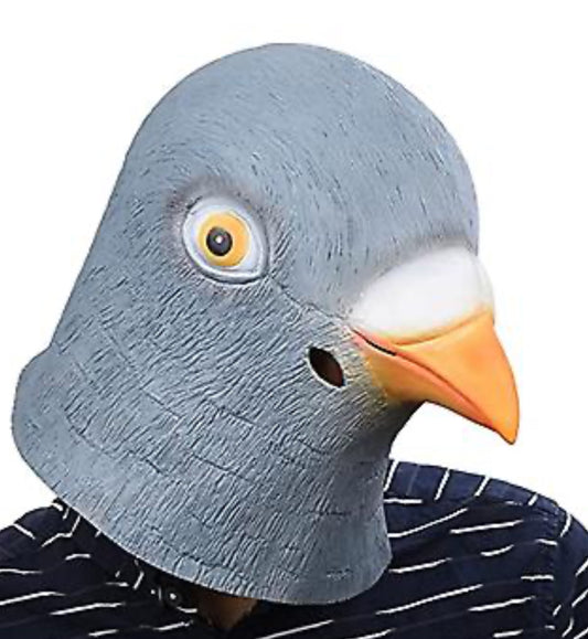 Pigeon Latex Head Mask Rubber Animal Head Mask Halloween