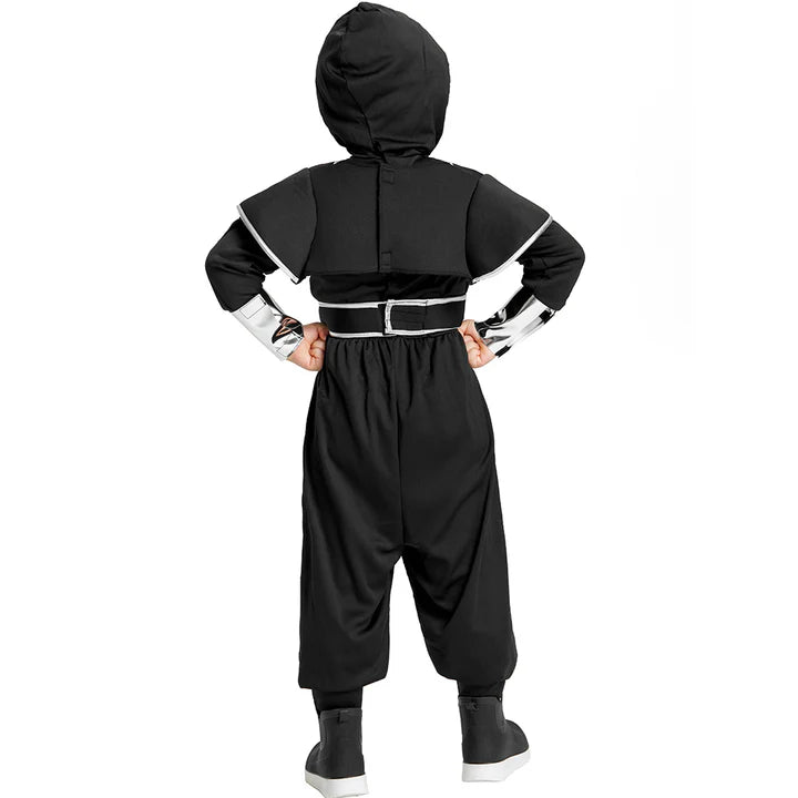 Boys Black Ninja Costume with Katana