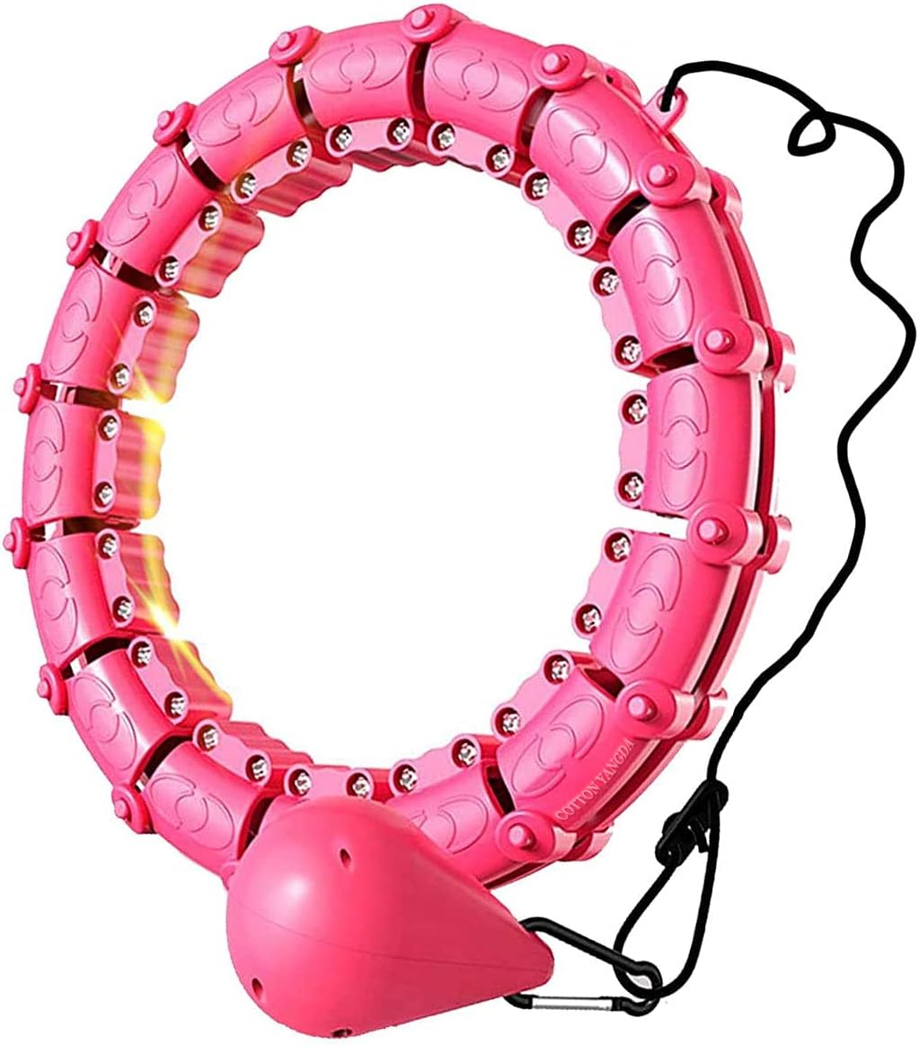 Weighted Hula Hoop With 360 Spinning With Detachable slots Size Adjustable