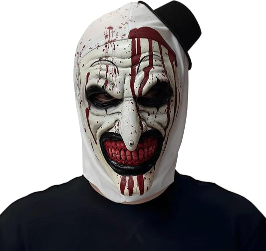 Scary Halloween Clown Latex Mask