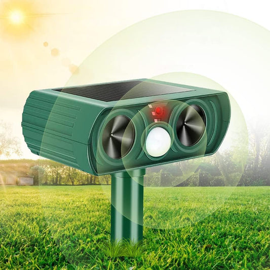 KOEPUO Fox Repellent Ultrasonic Solar Animal Repeller