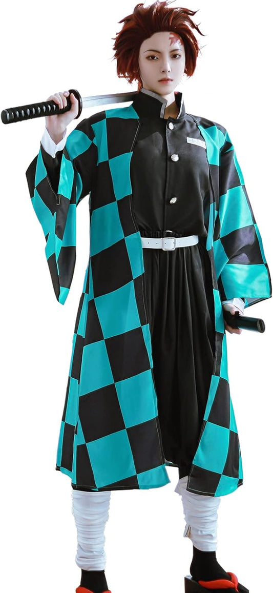 Men's and women's Demon Slayer Anime jacket with belt and leg wraps