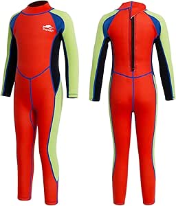 Gogokids Kids Wetsuit 2.5mm Thermal Rash Guard Sun Protection Diving Snorkelling Suit UV 50+
