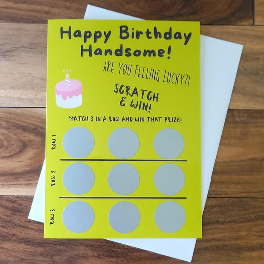 Funny Happy Birthday Scratch Card Lucky Dip