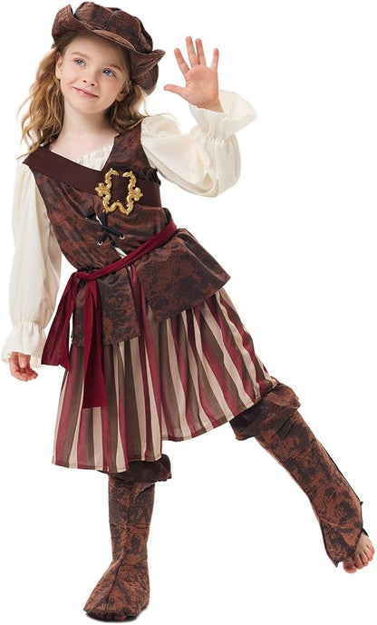 Girls Pirate Costume for Halloween Carnival Party