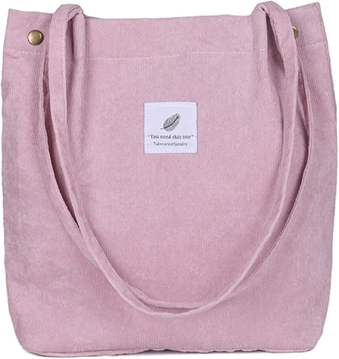 Pink Canvas Tote Bag