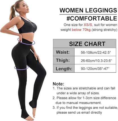 2 Pack Warm Fleece lined Leggings for Women