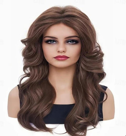 Vintage Wigs Brown Mixed Wig