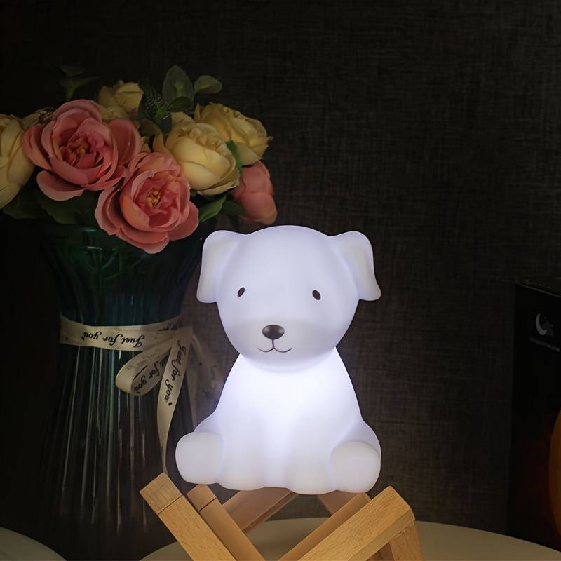 Cute Pet Dog Table Lamp, LED Animal Night Light