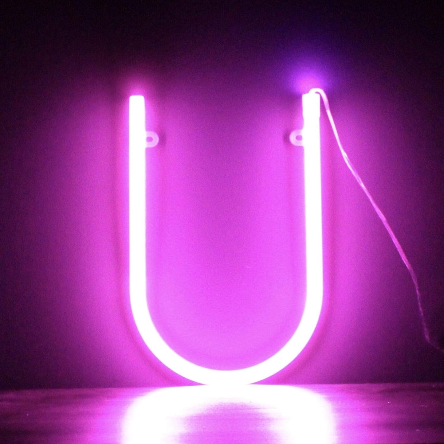 Pink Neon Alphabet Light by Smiling Faces