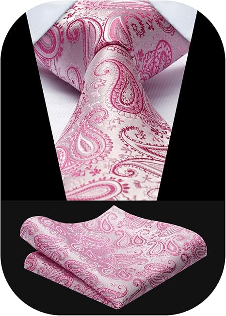 Men's Paisley Tie & Pocket Square set