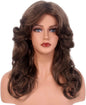 Reewes 70's Style Long Feathered Wig - Brown