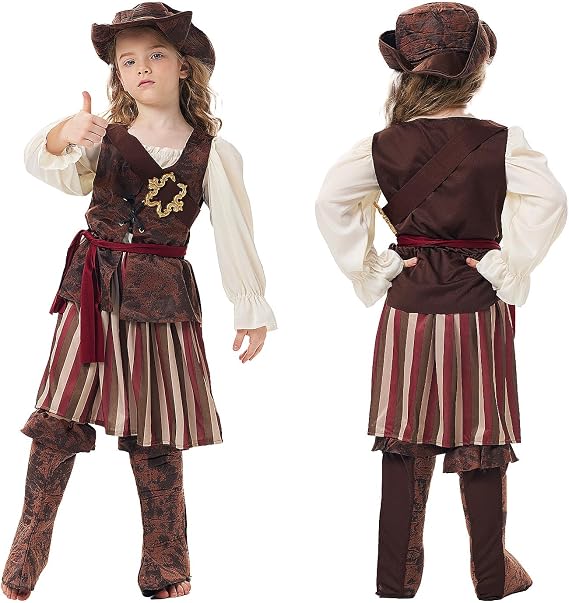 Girls Pirate Costume for Halloween Carnival Party