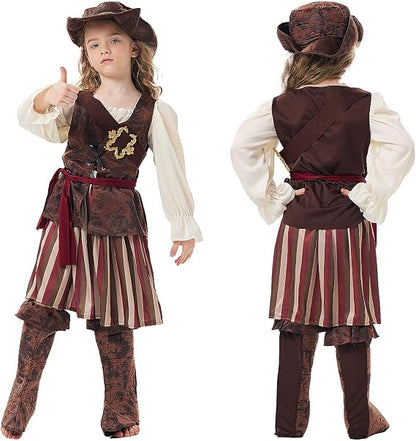 Girls Pirate Costume for Halloween Carnival Party
