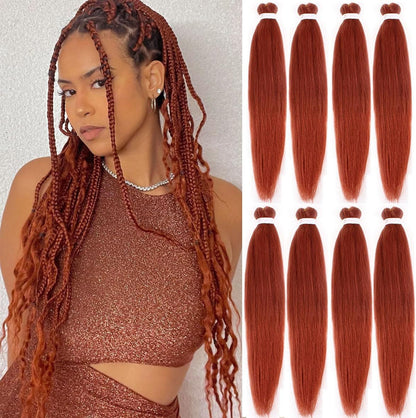 Kachanaa 26 Inch Pre Stretched Braiding Hair 8 Packs