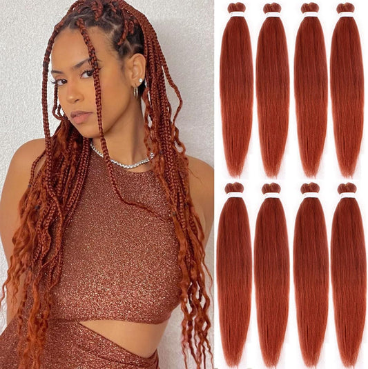 Kachanaa 30 Inch Pre Stretched Braiding Hair 6 Packs