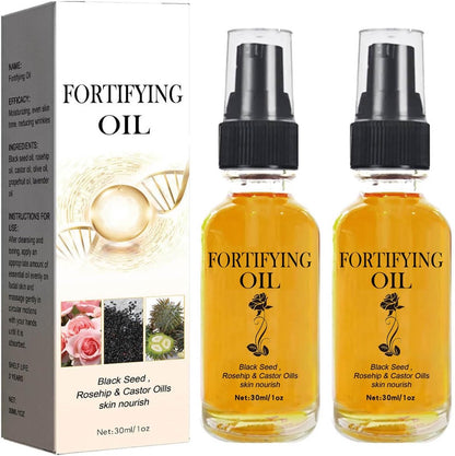 2 Pcs Fortifying Oil Black Seed, Rosehip Oil Serum Face Oil