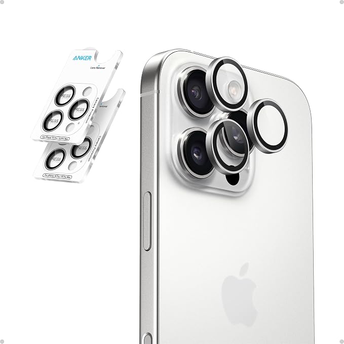 Anker iPhone 15 pro/pro max camera lens protector 2pcs