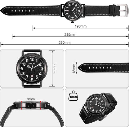 JIZZU Mens Analog Quartz Watch