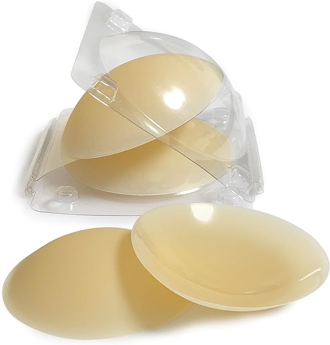 Imfulodo Reusable Stick on Nipple Covers - 2 Pack