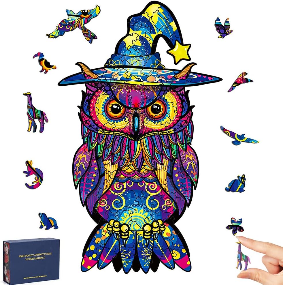 Wooden Puzzle - Wooden Puzzle, 100 Piece Animal shape puzzle