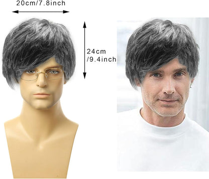 Men's Grandpa Grey Old Mans Wig