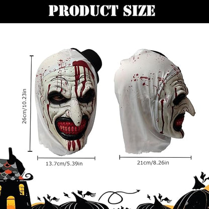 Scary Halloween Clown Latex Mask