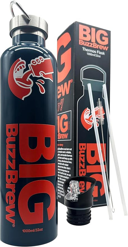 Big Buzz Brew 1L Insulated bottle navy