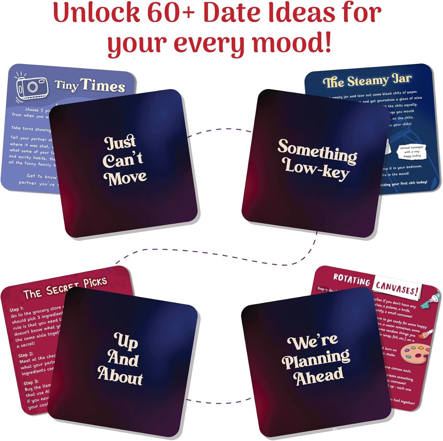 Gouda Games Date Ideas for Couples - 68 Date Night Cards Game