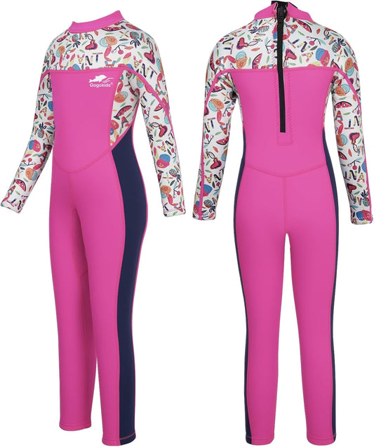 Gogokids Kids Wetsuit 2.5mm Thermal Rash Guard Sun Protection Diving Snorkelling Suit UV 50+