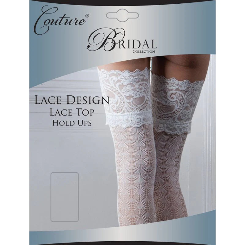 Ivory Lace Design, Lace top hold ups