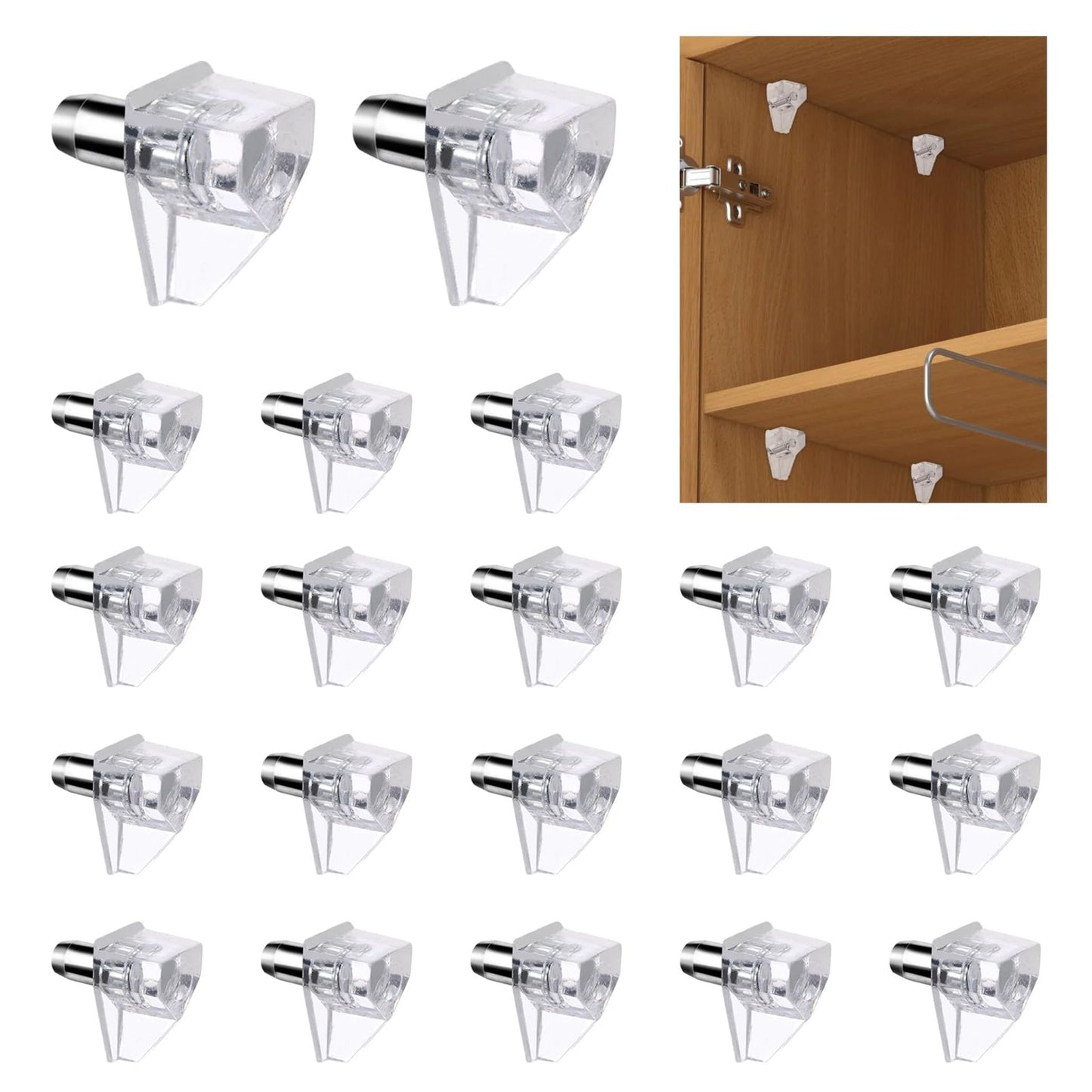 20pcs 3/16 Inch Shelf Support Pegs