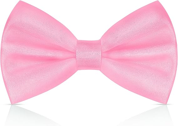 Men Pre-Tied Solid Bow Tie