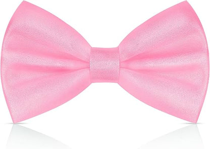 Men Pre-Tied Solid Bow Tie