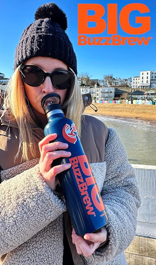 Big Buzz Brew 1L Insulated bottle navy